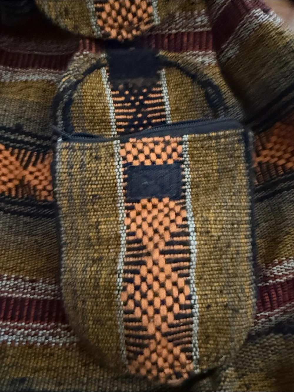 Bohowoven backpack handwoven style